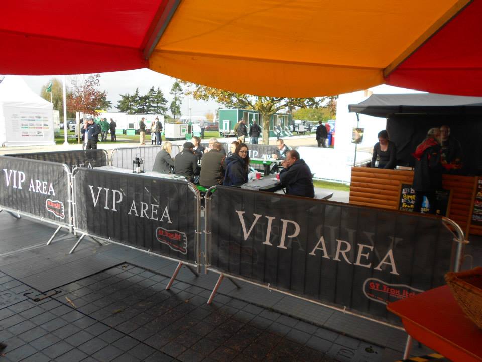 Crowd Control Barrier Signage