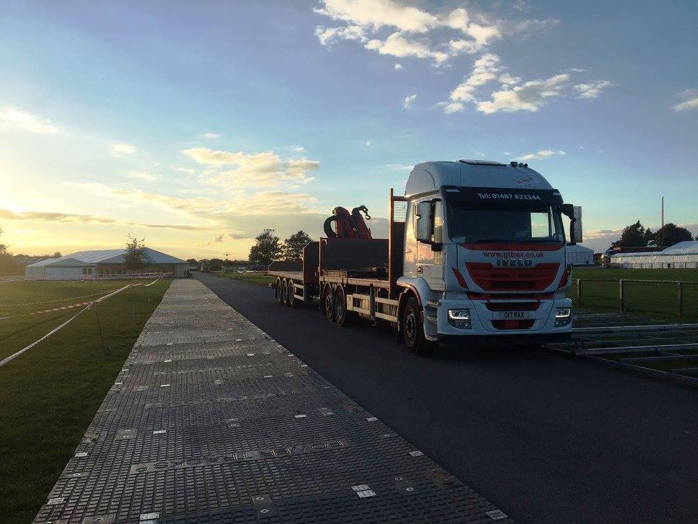 Ground Protection with Lorry on site